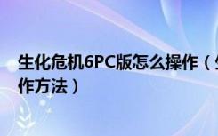 生化危机6PC版怎么操作（生化危机6PC版本键盘加鼠标操作方法）