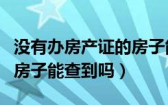 没有办房产证的房子能卖吗（没有办房产证的房子能查到吗）