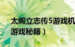 太阁立志传5游戏机版本（《太阁立志传5》游戏秘籍）