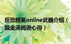 反恐精英online武器介绍（《反恐精英Online》微型冲锋枪靓金汤姆逊心得）