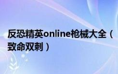 反恐精英online枪械大全（《反恐精英Online》微型冲锋枪致命双刺）