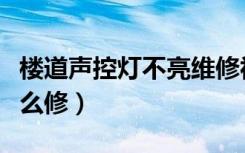 楼道声控灯不亮维修视频（楼道声控灯不亮怎么修）