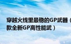 穿越火线里最稳的GP武器（《穿越火线》CF新版本推出两款全新GP高性能武）