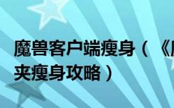 魔兽客户端瘦身（《魔兽世界》魔兽世界文件夹瘦身攻略）