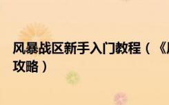 风暴战区新手入门教程（《风暴战区》风暴战区新手卡获取攻略）