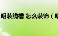 明装线槽 怎么装饰（明装线槽怎么装饰好看）