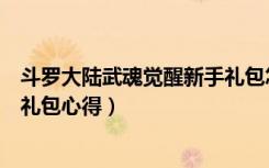 斗罗大陆武魂觉醒新手礼包怎么领（《武魂》武魂至尊新手礼包心得）