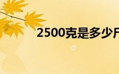 2500克是多少斤（2500k超频）