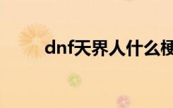 dnf天界人什么梗（dnf天界在哪）