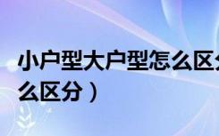 小户型大户型怎么区分方向（小户型大户型怎么区分）