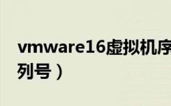 vmware16虚拟机序列号（vmware6 5 2序列号）