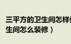 三平方的卫生间怎样做干湿分离（三平方的卫生间怎么装修）