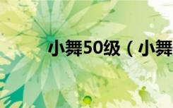 小舞50级（小舞最后100级了吗）