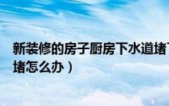 新装修的房子厨房下水道堵了怎么办（刚装修的厨房下水道堵怎么办）