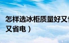 怎样选冰柜质量好又省电（怎样选冰柜质量好又省电）