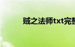 贼之法师txt完整版（贼之法师）