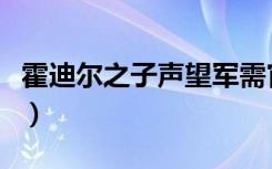 霍迪尔之子声望军需官坐标（霍迪尔之子仇恨）