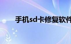 手机sd卡修复软件（手机sd卡修复）