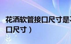 花洒软管接口尺寸是不是统一的（花洒软管接口尺寸）