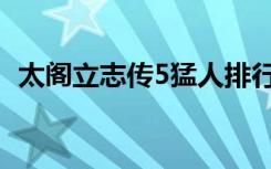 太阁立志传5猛人排行（太阁立志传5冥想）