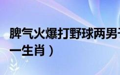 脾气火爆打野球两男子发生冲突（脾气火爆打一生肖）