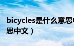 bicycles是什么意思中文（bicycles是什么意思中文）