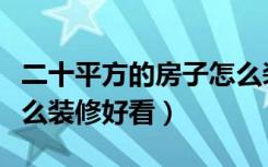 二十平方的房子怎么装修（二十平方的房子怎么装修好看）