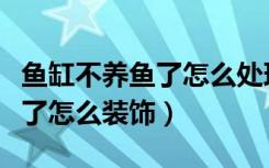 鱼缸不养鱼了怎么处理有讲究吗（鱼缸不养鱼了怎么装饰）