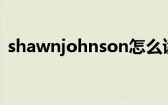 shawnjohnson怎么读（shawn johnson）