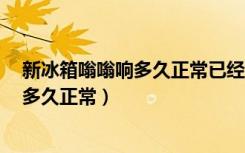 新冰箱嗡嗡响多久正常已经开机7个小时了（新冰箱嗡嗡响多久正常）