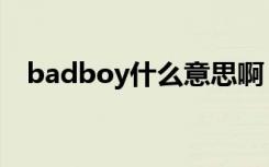 badboy什么意思啊（badboy什么意思）