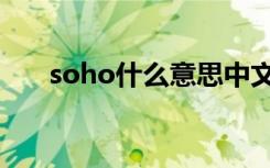 soho什么意思中文（soho什么意思）