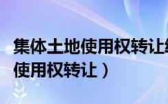 集体土地使用权转让给私人合法吗（集体土地使用权转让）