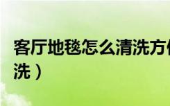 客厅地毯怎么清洗方便省事（客厅地毯怎么清洗）