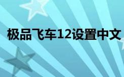 极品飞车12设置中文（极品飞车12序列号）