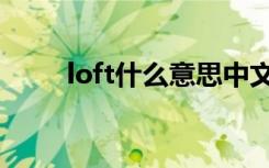 loft什么意思中文（loft什么意思）