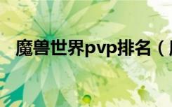 魔兽世界pvp排名（魔兽世界pvp英雄榜）