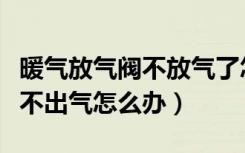 暖气放气阀不放气了怎么办（暖气片放气阀放不出气怎么办）