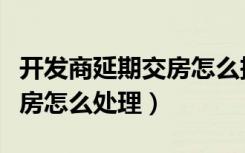 开发商延期交房怎么把事闹大（开发商延期交房怎么处理）