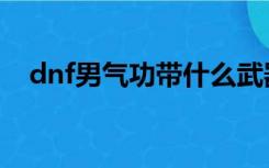 dnf男气功带什么武器（dnf男气功觉醒）