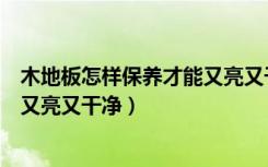 木地板怎样保养才能又亮又干净视频（木地板怎样保养才能又亮又干净）