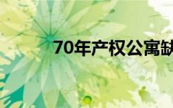 70年产权公寓缺点（70年产权）