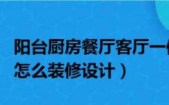 阳台厨房餐厅客厅一体式（阳台厨房是一体的怎么装修设计）