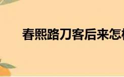 春熙路刀客后来怎样了（春熙路刀客）