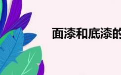 面漆和底漆的区别（面漆）