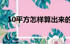 10平方怎样算出来的（10平方怎么装修）