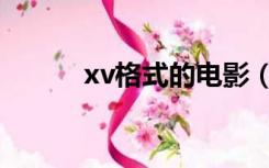 xv格式的电影（xv格式转换器）