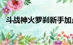 斗战神火罗刹新手加点（斗战神火焰蛇果）