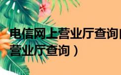 电信网上营业厅查询自己有几张卡（电信网上营业厅查询）