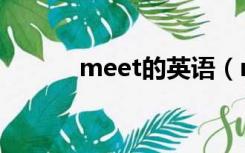 meet的英语（meet的同音词）